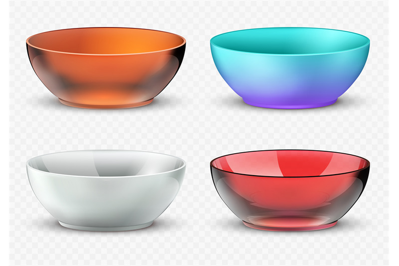 empty-realistic-vector-food-bowls-plastic-glass-and-porcelain-kitche