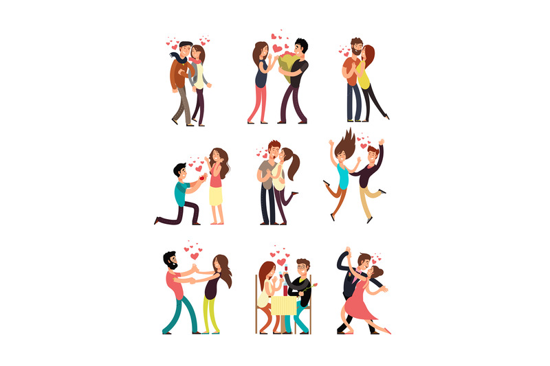 happy-young-couples-in-love-vector-valentine-cartoon-characters