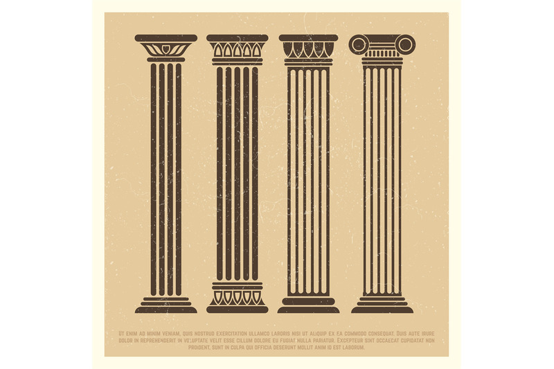 poster-with-ancient-columns-set