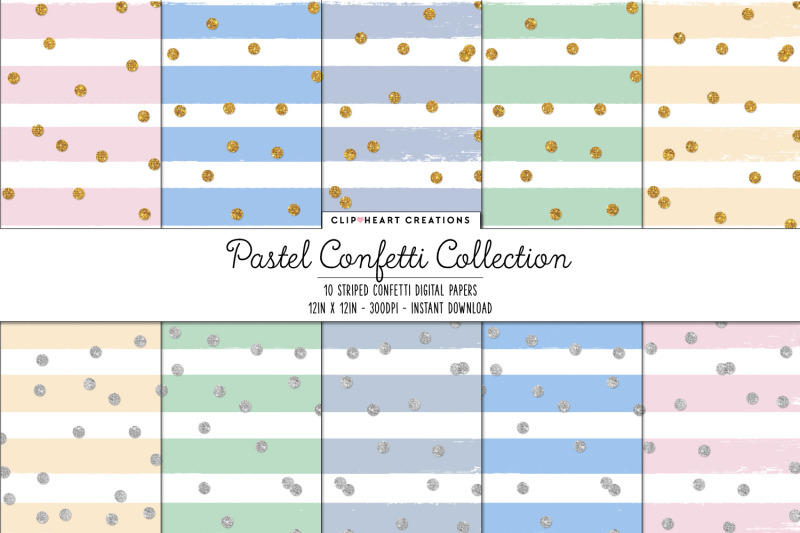 pastel-confetti-collection-gold-or-silver-confetti-digital-papers