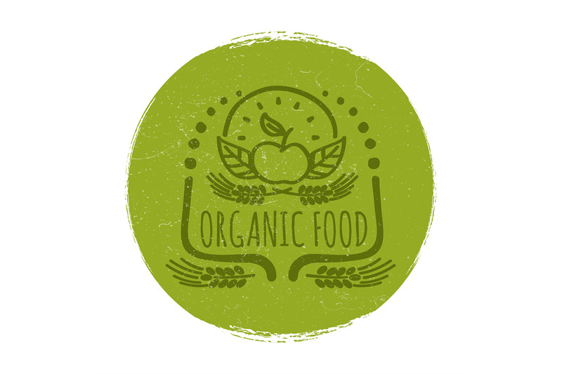 grunge-organic-food-label-or-banner-design