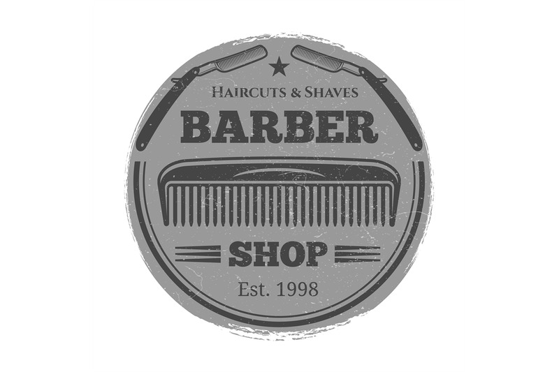 monochrome-barber-shop-vintage-label-hairdressing-salon-emblem