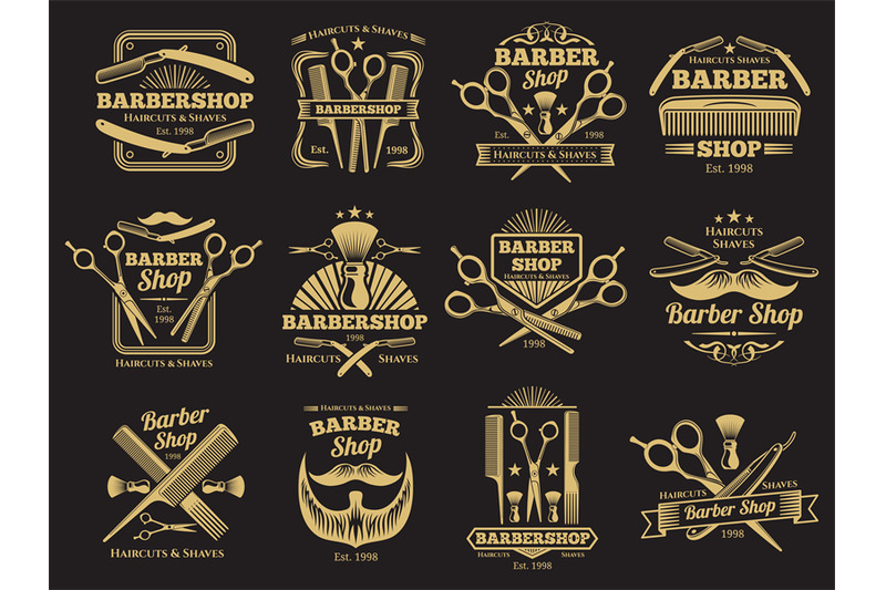 old-barbershop-vector-emblems-and-labels