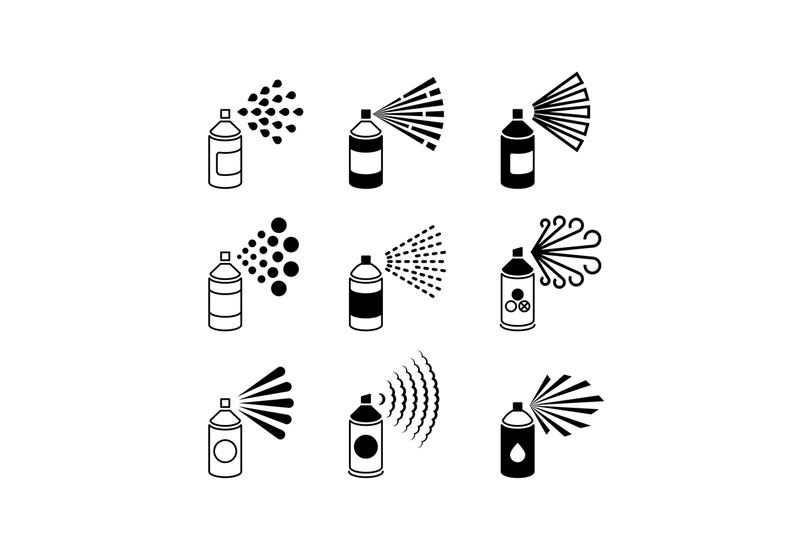 spray-aerosol-bottle-graffiti-can-vector-icons