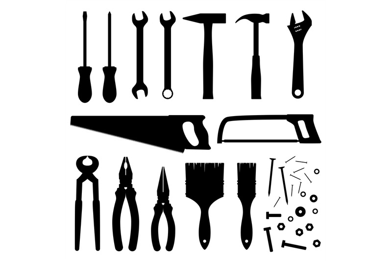 hand-industrial-and-building-tools-vector-silhouettes-handyman-toolki