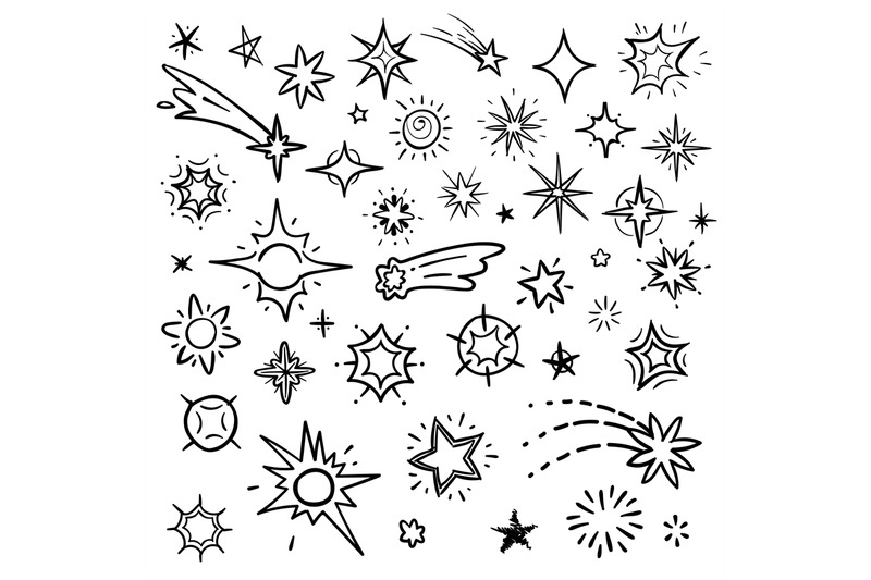 doodle-stars-vector-set-isolated-on-white-hand-drawn-sky-with-star-an