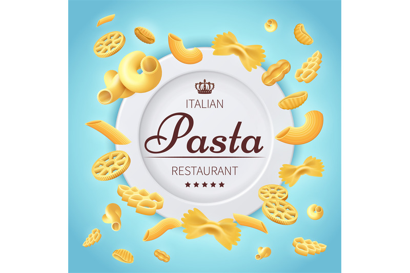 pasta-italian-restaurant-traditional-kitchen-food-vector-background