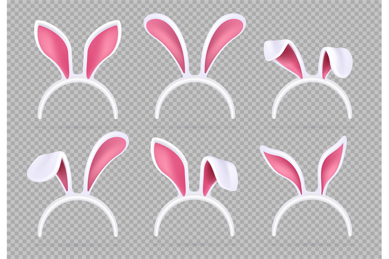 isolated-realistic-rabbit-ears-funny-easter-bunny-vector-masks