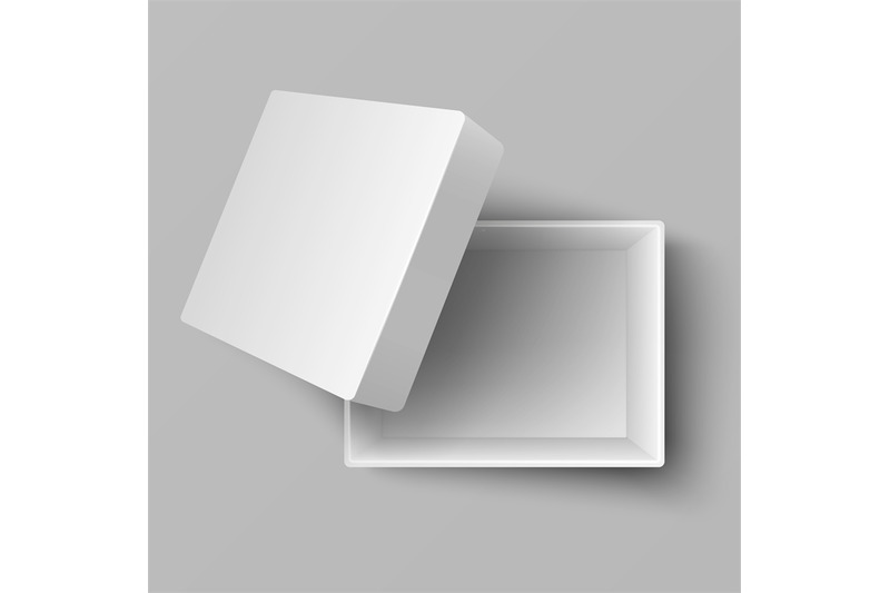 blank-white-open-cardboard-gift-box-top-view-3d-vector-illustration