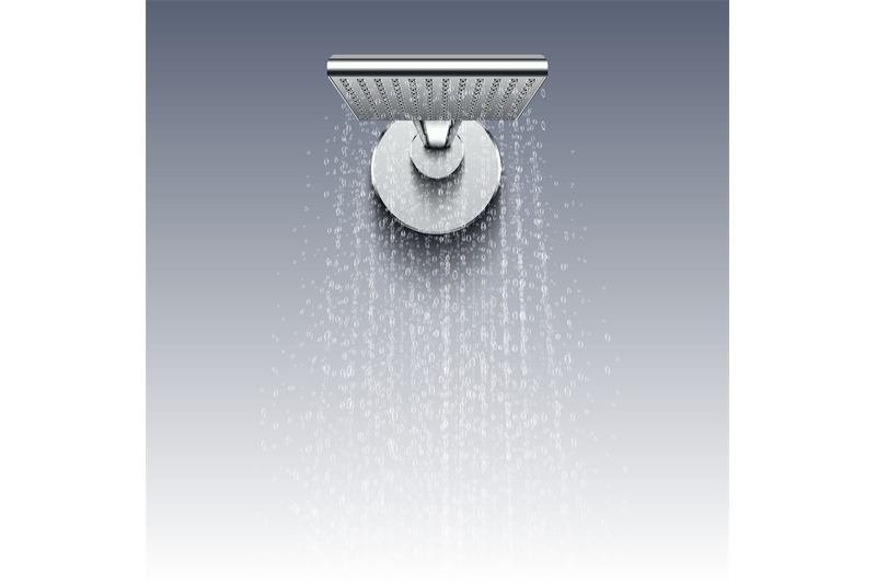 shower-head-with-water-drops-realistic-vector-illustration