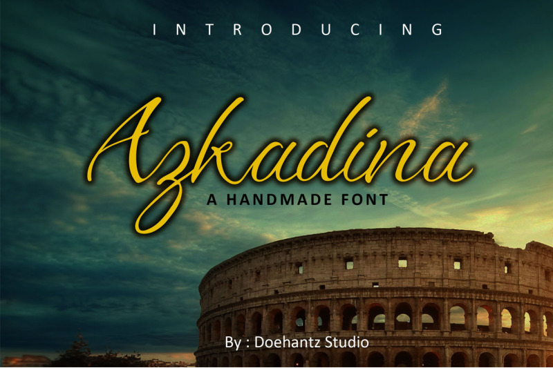 azkadina-a-handmade-font