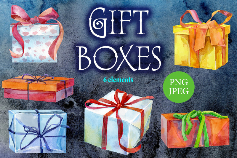 watercolor-gift-boxes