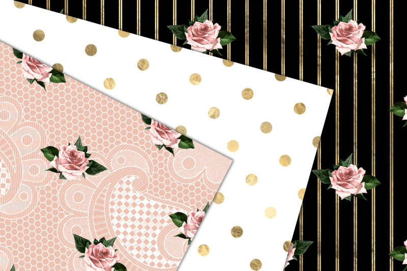 shabby-blush-and-black-digital-paper