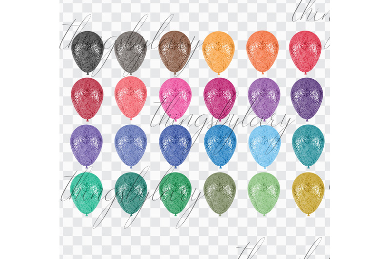 100-real-glitter-balloons-party-baby-shower-digital-cliparts