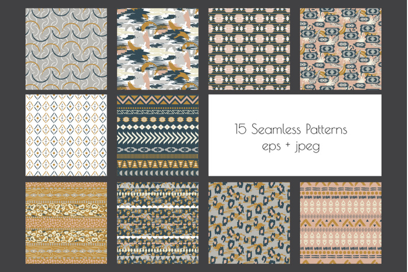 quot-ethnic-motifs-quot-seamless-patterns