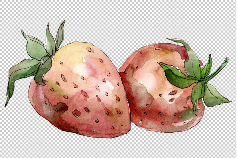strawberry-red-watercolor-png