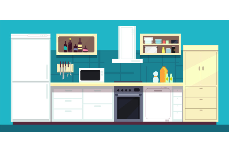 cartoon-kitchen-interior-with-fridge-oven-and-other-home-cooking-appl