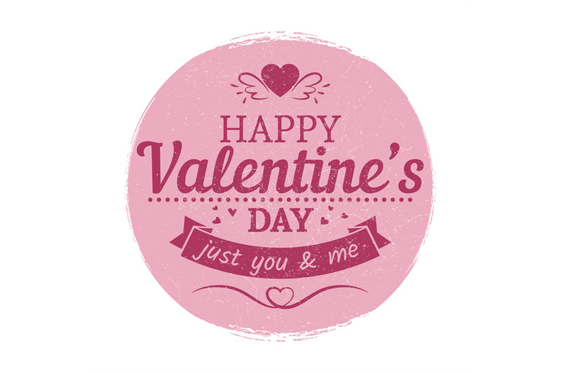 grunge-vintage-valentines-day-label-love-card-template