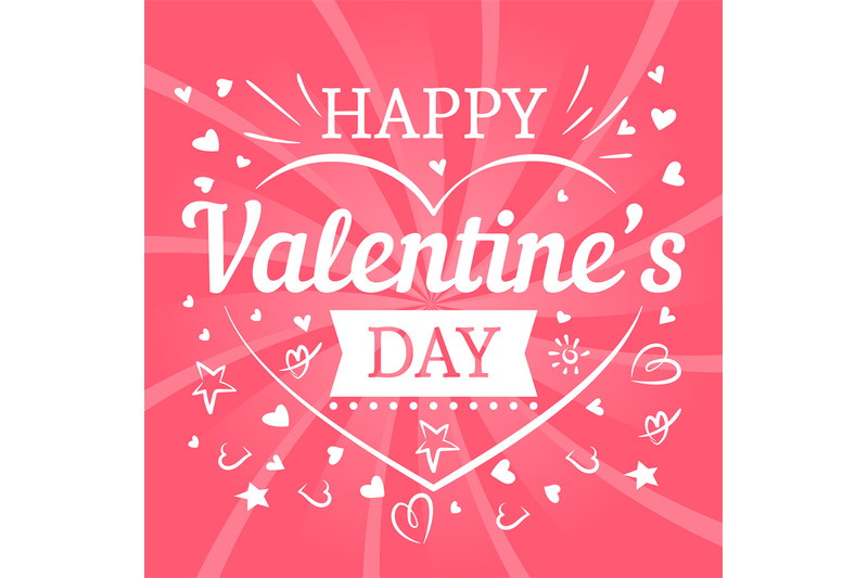 valentines-day-pink-postcard-with-hearts-and-typography-sign