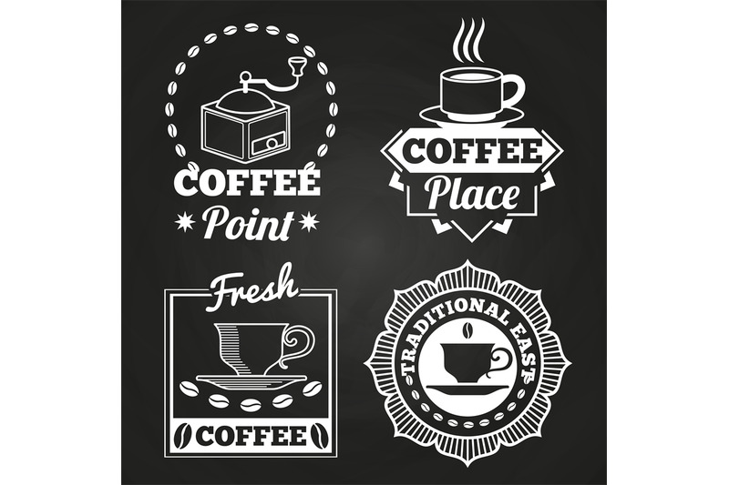 coffee-market-shop-and-cafe-label-collection-on-chalkboard