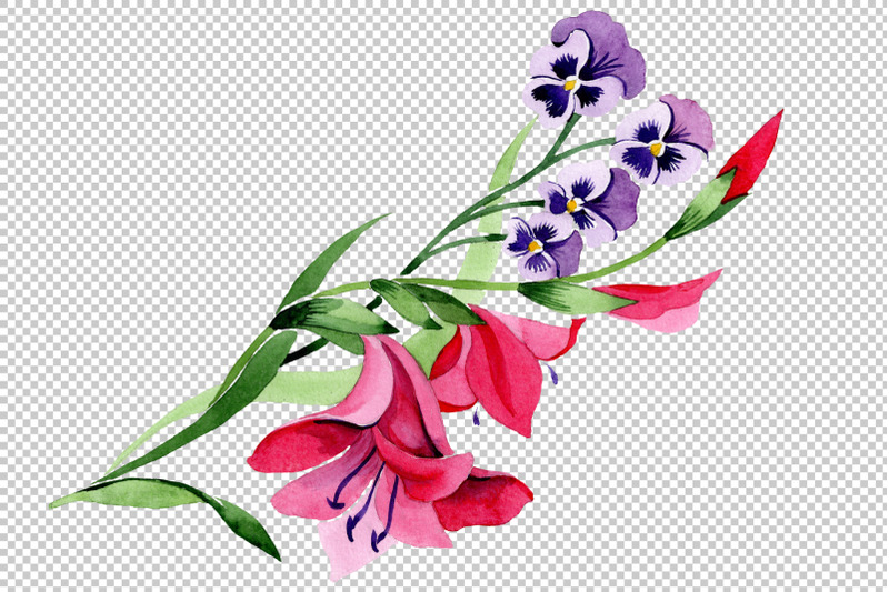ornament-traditional-floral-watercolor-png