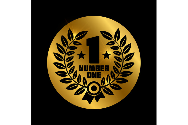 black-number-one-label