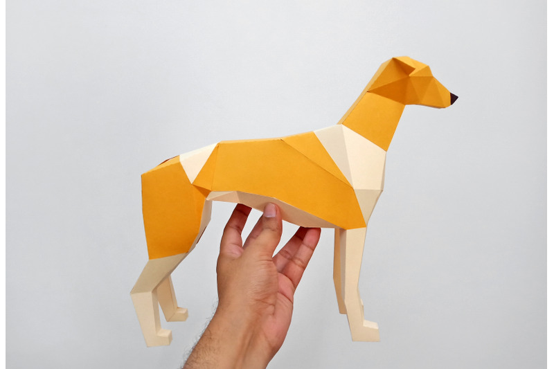 diy-greyhound-dog-3d-papercraft