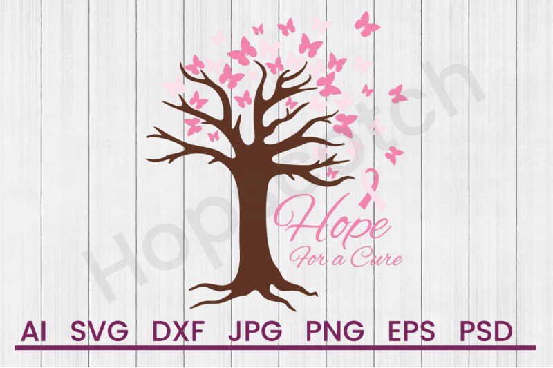 hope-for-cure-svg-file-dxf-file