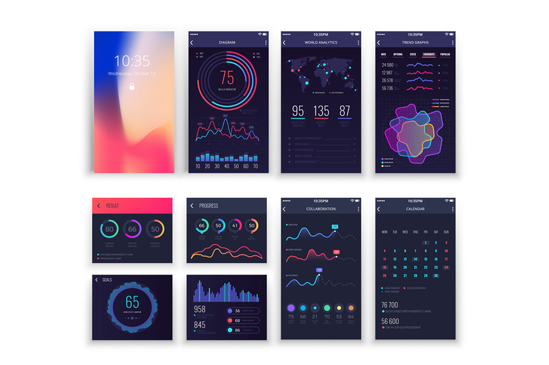 mobile-application-ui-and-smartphone-ux-vector-templates-with-charts-a