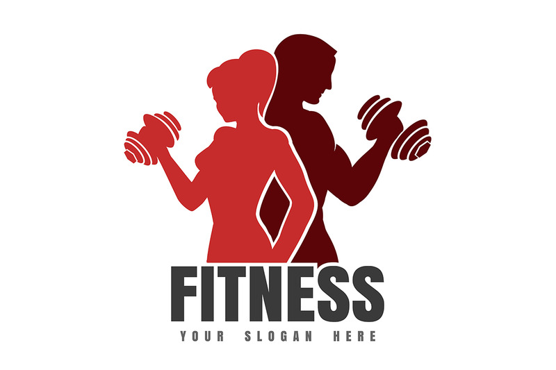 fitness-emblem-with-silhouettes-of-athletic-man-and-woman