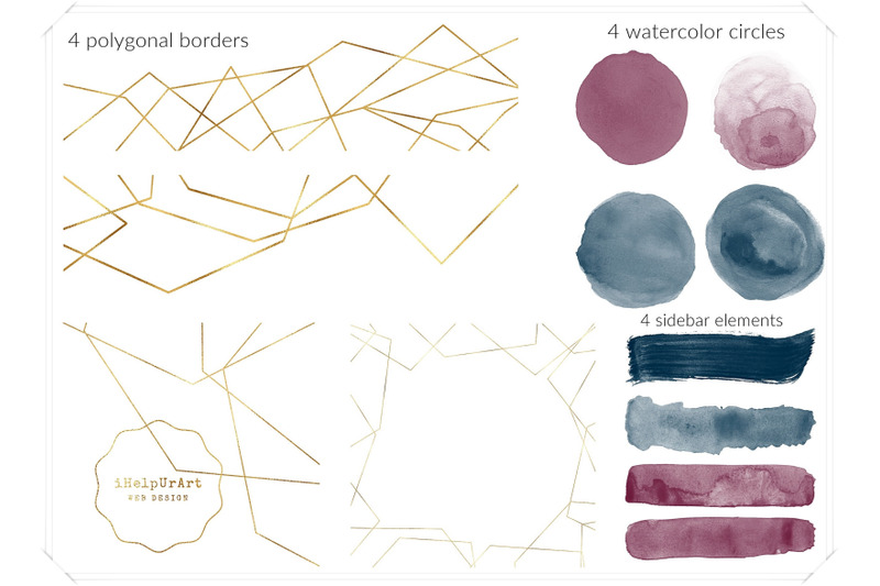 navy-and-burgundy-watercolor-design-bundle