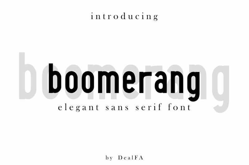 boomerang-sans-serif-font