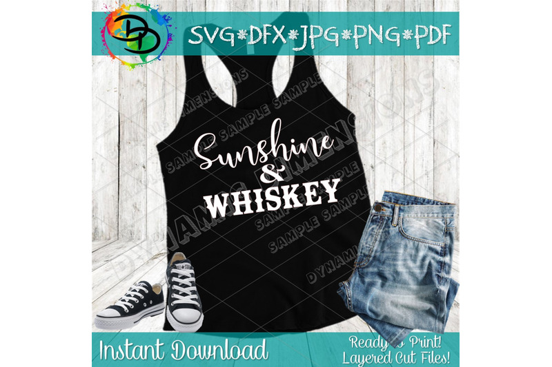 Download Whiskey SVG, File for Cricut, Sunshine and Whiskey SVG ...