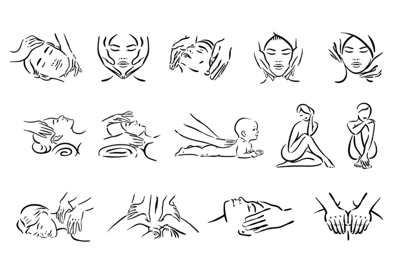 spa-and-massage-icons-set