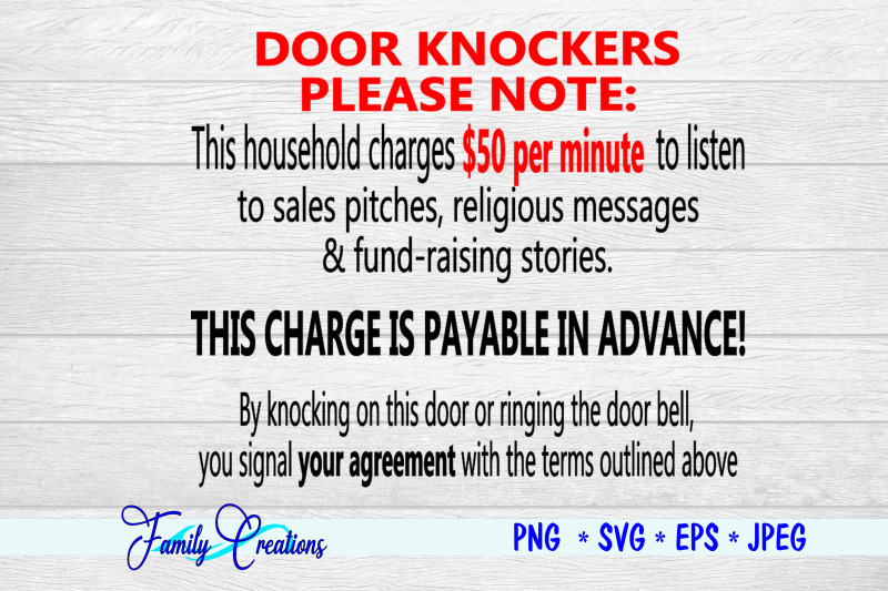 door-knockers-please-note