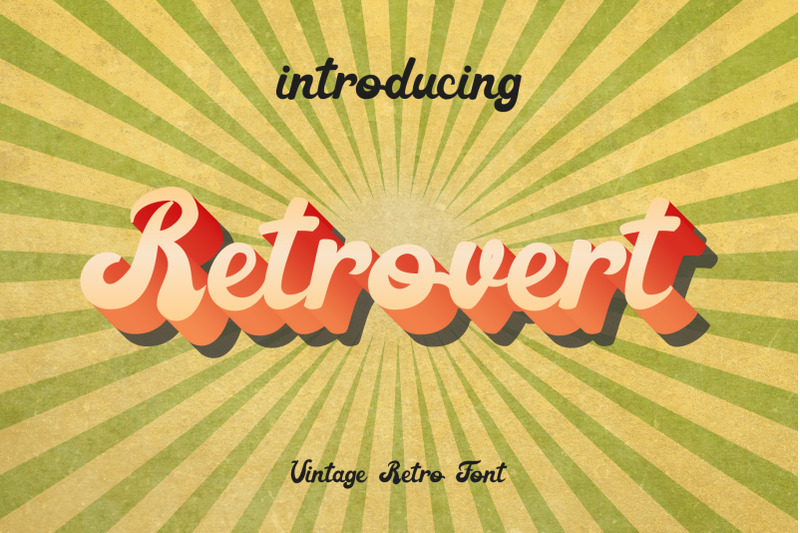 Download Retrovert - Retro Script (+Bonus) Font Family From AnomaliShop Download Retrovert - Retro Script (+Bonus) Font Family From AnomaliShop
