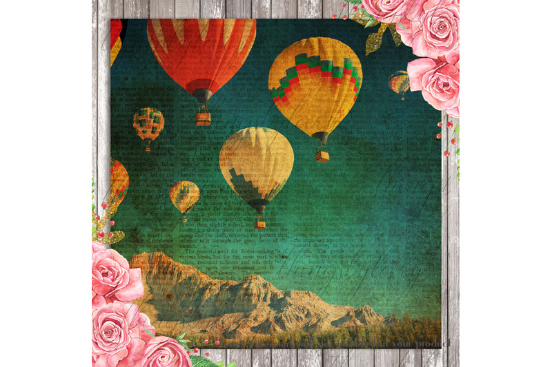 16-antique-hot-air-balloons-travel-journal-digital-papers