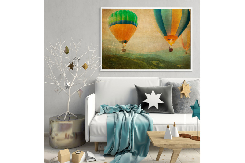 16-antique-hot-air-balloons-travel-journal-digital-papers