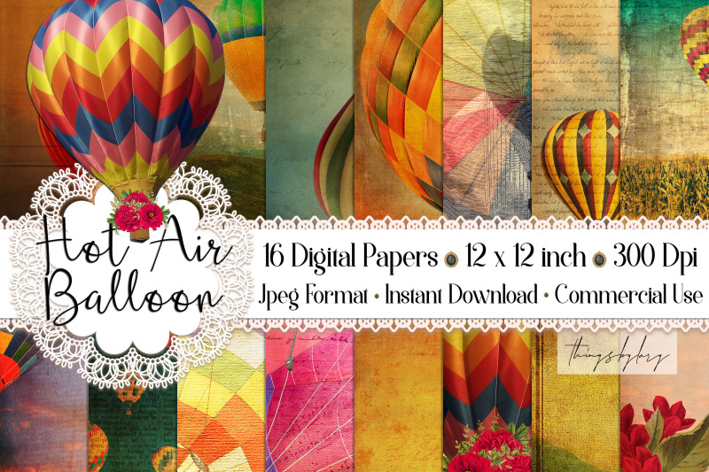 16-antique-hot-air-balloons-travel-journal-digital-papers