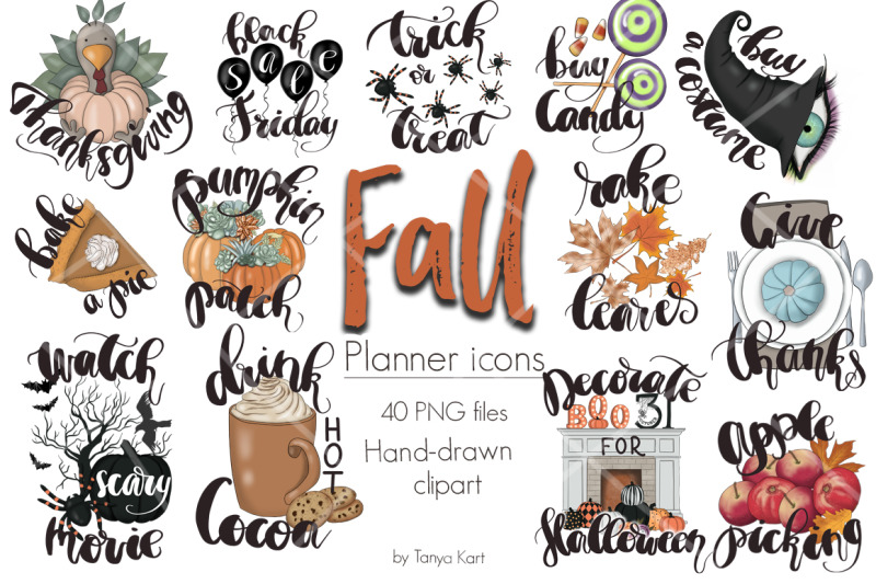 fall-planner-icons-clipart-kit