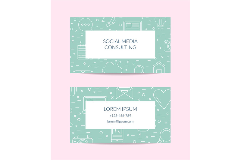 vector-line-blog-icons-business-card-isolated