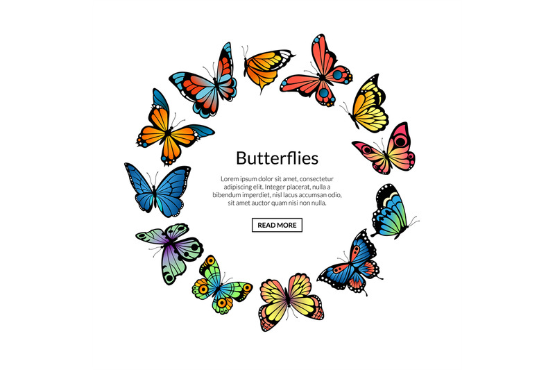 vector-decorative-butterflies-in-circle-shape-with-place-for-text-illu