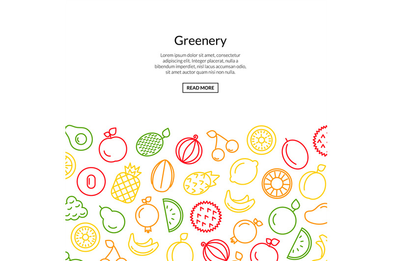 vector-line-fruits-icons-background-colored-style