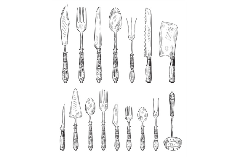 hand-drawn-cutlery-set-vintage-fork-food-spoon-and-sketch-dinner-kni