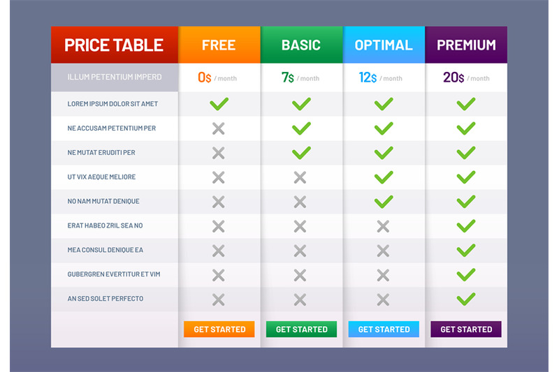 pricing-table-chart-price-plans-checklist-prices-plan-comparison-and