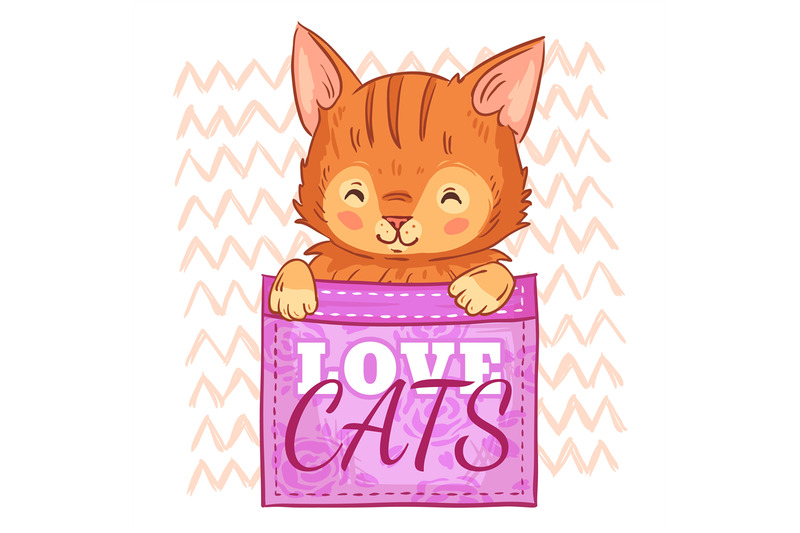 cute-cat-in-pocket-love-cats-pockets-kitten-and-smiling-cat-cartoon