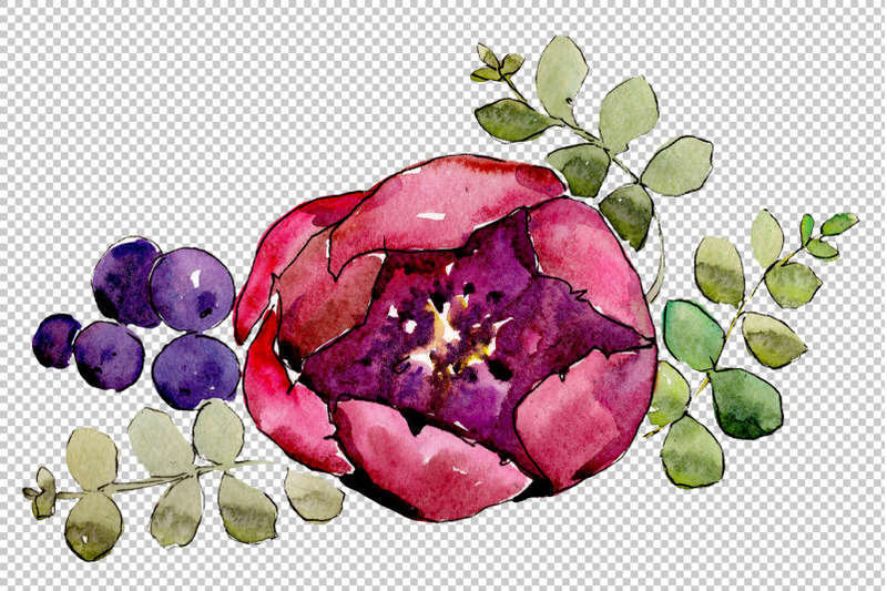 bouquet-gentle-rustle-watercolor-png