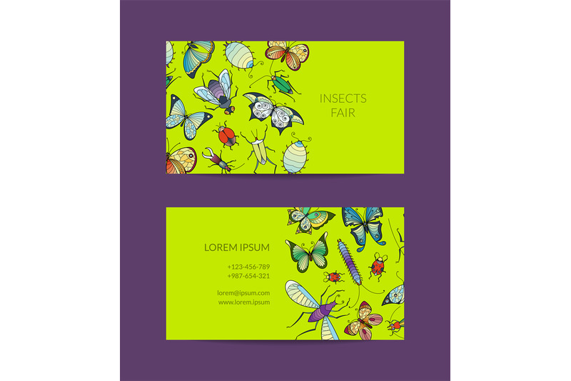 vector-hand-drawn-insects-business-card-isolated