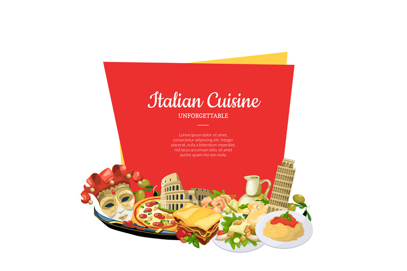 vector-cartoon-italian-cuisine-elements-below-frame-with-place-for-tex