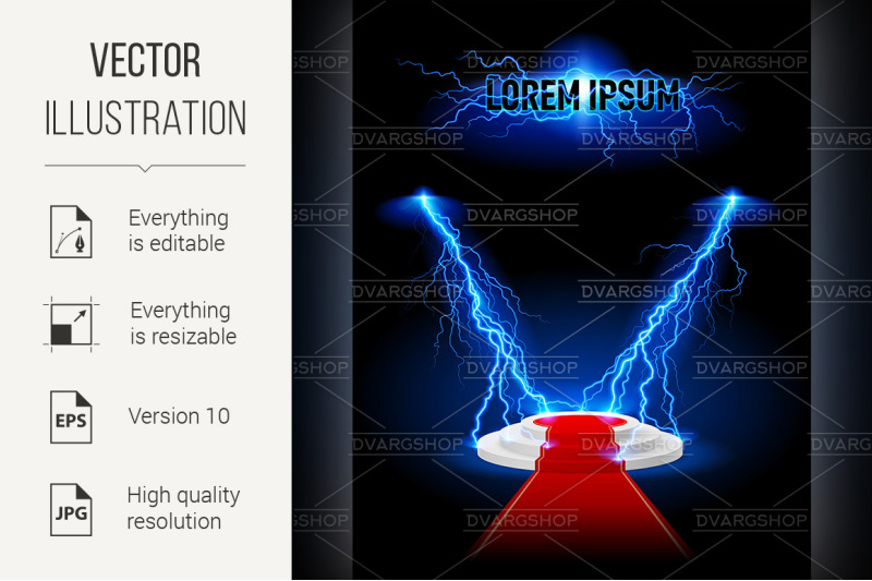 lightning-podium